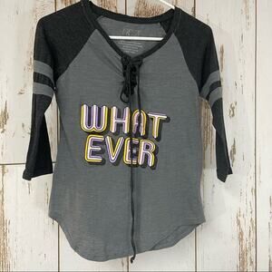 Freeze, Whatever Graphic Raglan Shirt. Size Small. In good used condition!